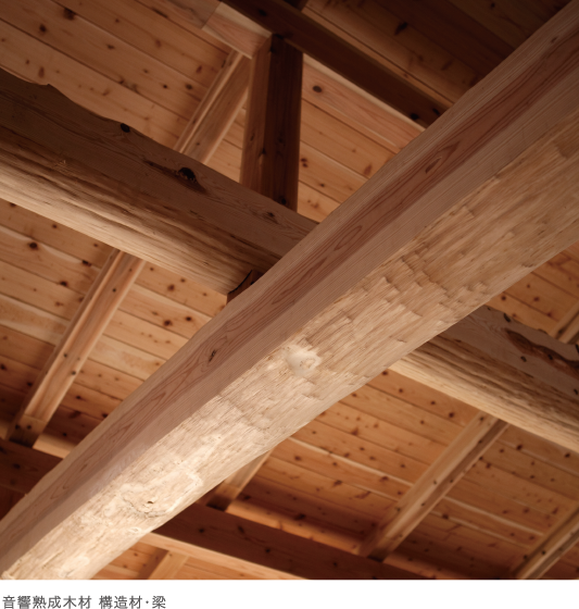 音響熟成木材 構造材・梁